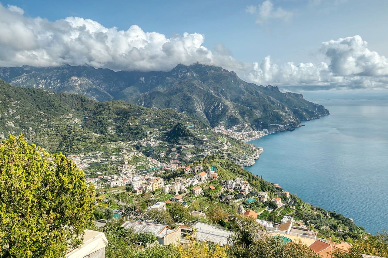 Amalfi Kıyısı, Akdeniz manzarası